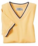 Port Authority Ladies Jersey Knit V-Neck with Stripe Trim.