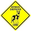 GERMAN SHEPHERD ZONE police dog pet sign