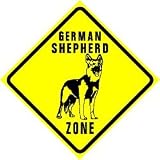 GERMAN SHEPHERD ZONE police dog pet sign