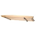 Atlas Zen Convex Shelf Kit - Birch/ Silvertone (24x9.5")