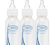 Dr. Brown's BPA Free Polypropylene Natural Flow Standard Neck Bottle, 4 oz - 3-Pack