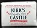 The difference between Kirk's Castile Bar Soap and other leading soap is how much Kirks Bar Soap lathers, and how Natural Kirks Soap is. While most bar soap is 60% to 80% animal by - product, Kirk's Original Coco Castile uses the finest coconut oil to create an original and vegetarian type of soap. It is this formula that creates the most luxurious lather and cleansing experience. UPC: 037000005902 Front Label Panel: Kirk's Original Coco Castile 100% Natural, Hypoallergenic Skin Care With No Animal By Products Or Synthetic Detergents Healthy, Beautiful Skin Since 1839 Pure Botanical Coconut Oil Soap Ultra Gentle With No Drying Residue Instructions: Lather Up And Rinse Ingredients: 100% Natural Coconut Oil. No Animal By Products No Synthetic Detergents, Like Sodium Lauryl Sulfate, Either. Supplemental Facts: Since 1839, Kirk's Master Soap Makers Have Formulated This Hypoallergenic Skin Care Bar With 100% Natural Coconut Oil. Unlike Brands Like Ivory, Zest Or Even Dove, Kirk's Original Coco Castile Contains No Animal By Products That Can Irritate Sensitive Skin. No Synthetic Detergents, Like Sodium Lauryl Sulfate Either. Kirk's Makes Handfuls Of Rich Creamy Lather Even In The Hardest Water. Yet, It Rinses With Thrilling Ease And No Drying Residue. Skin Is Left Beautiful Soft And Healthy. Ideal For Every Member Of The Family, By The Sink Or In The Bath. Kirk's Is Biodegradable And Never Tested On Animals.