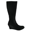 Platino Ricarda Ladies Stretch Leg Wedge Boot - Black