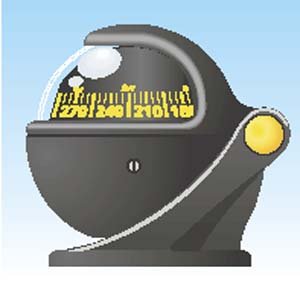 DANFORTH QUEST COMPASS BLACK by Hilltop RV