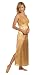  : Contessa Di Roma Long Gown With Lace Bodice, Golden