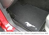 Ford Mustang Carpeted Floor Mats - Color:Black Years:2005-2007
