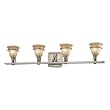 Minka Lacota Brushed Nickel 4 Light Bath 6514-84