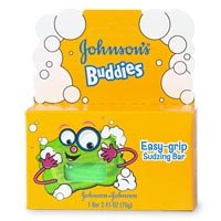 Johnsons Buddies Easy-Grip Sudzing Bar - 2.45 oz, 1 ea