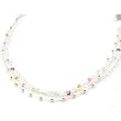 925 Silver Multi Strand/Crystal 16 Necklace by TOC