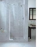 KOHLER K-702010-L-BN Purist Frameless Pivot Shower Door, Vibrant Brushed Nickel