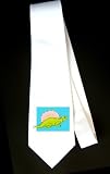 Party Decoration Necktie with dinosaur, reptile, fan, extinction, spinosaurus