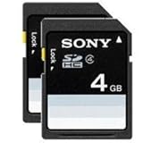 Sony SF4N4 4GB SDHC Memory Card - Pack of 2