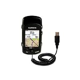 Coiled Power Hot Sync and Charge USB Data Cable w/ Tip Exchange for the Garmin Edge 705 - Gomadic Brand