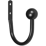 Kenney Ball End Window Curtain Holdback Pair, Black