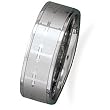 Tungsten Carbide Men's Ring (7.5mm) with Cross Design