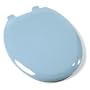 Comfort Seats C1B3R4S-45 EZ Close Deluxe Plastic Toilet Seat, Round, Regency Blue