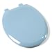 Comfort Seats C1B3R4S-45 EZ Close Deluxe Plastic Toilet Seat, Round, Regency Blue