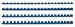 5 Star Binding Combs Plastic 21 Ring 35 Sheets A4 6mm Blue [Pack of 100]