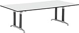 OFM Gray Nebula 48'' x 96'' Mesh Base Conference Table