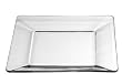 Libbey Tempo 10-Inch Square Dinner Plate, Box of 12, Clear
