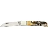 Bear & Son Cutlery 509 Lockback Knife with Genuine India Stag Bone Handles