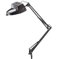 ALVIN Magnifier Swing-arm Lamp Black