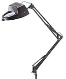 ALVIN Magnifier Swing-arm Lamp Black