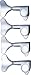 MINI BASS 4 IN LINE CHROME LEFT HAND