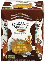 Organic Valley Organic 1% Chocolate Milk, 8-Ounce, 4-Count Single-Serve Aseptic Packages (Pack of 6)