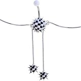 Clear Summer Splash HEDGEHOG Dangle BELLY CHAIN
