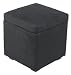 Kitchen & Housewares : Global Distinctions B5-BLK Micro Suede Storage Ottoman, Black