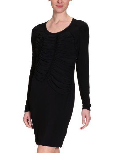 Liu Jo Damen Kleid (knielang) W12031 J0004, Gr. 42 (XL), Schwarz (Black 22222) Preisvergleich