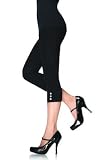 Seamless Capri Leggings With Triple Snap Side Detail