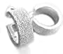 Sterling Silver Sparkling Stardust Huggie Hoop Earrings
