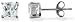 Sterling Silver 1.1 CTW Square CZ Basket Earrings