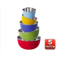 Sch�sselset 5 tlg. Edelstahl au�en Kunststoff
