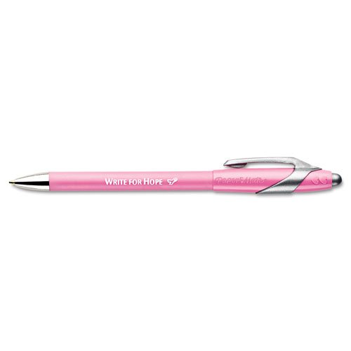 Best Price Paper Mate Write for Hope Retractable Ball Tip Pens, 12 Black Ink Pens(70672)