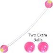 Pregnant Belly Button Ring Pink Astro Star Pack