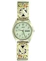 Exceptional Beauty! Sterling-silver Yellow-gold Nugget-style Onyx Eagle Watch & Band with American Eagle