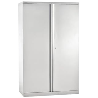 BISLEY Flügeltürschrank Aktenschrank Flügeltürenschrank Werkzeugschrank Stahlschrank Ordnerschrank Silber