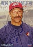 Ken Landreaux, Syracuse Skychiefs - Blue Jays Affiliate, 2003 Choice Autographed Card