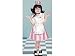 Diner Waitress Pink White Costume