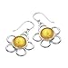 Kameleon JewelPop Wire Flower Earrings title=