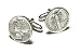 Mercury Dime cufflinks with sterling silver fittings. Made in the USA