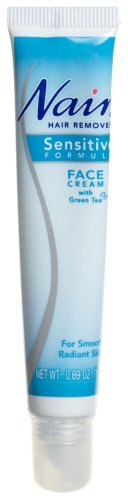 External hard drive:Nair Hair Remover Sensitive Formula Face Cream with Green Tea, .69-Ounce Tubes (Pack of 3)