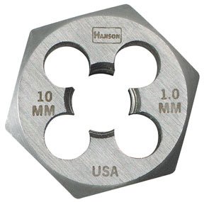 High Carbon Steel Hexagon 1 7/16 Across Flat Die 14 mm 1.25 (HAN6949) Category: Dies