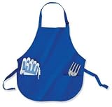 Port Authority 24 inch Pocket Apron (A510) Adjustable Neck Strap Medium-Length with Pockets Available in 10 Colors