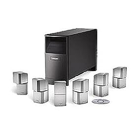 Bose� Acoustimass� 16 6.1-channel home theater speaker system Silver satellites/black bass module