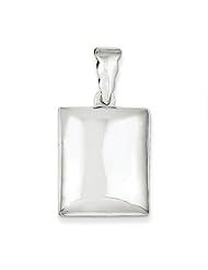 Sterling Silver 21mm Square Plain Locket. Metal Wt- 5.59g