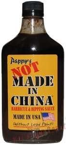 Hot Sauce Depot 60233020 Pappys Not Made in China BBQ Sauce, 12.7oz - Pack of 3